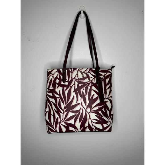 Kate Spade New York Women's Tote Bag with Leaf Print - Picture 1 of 10